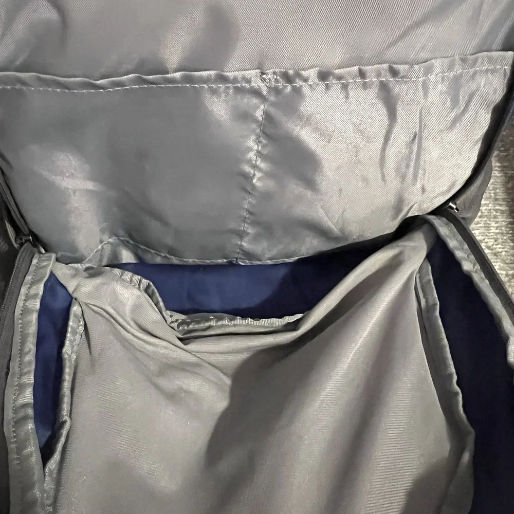 Under Armour UA Storm Backpack Blue Gray Shoe Compartment Laptop Book Bag